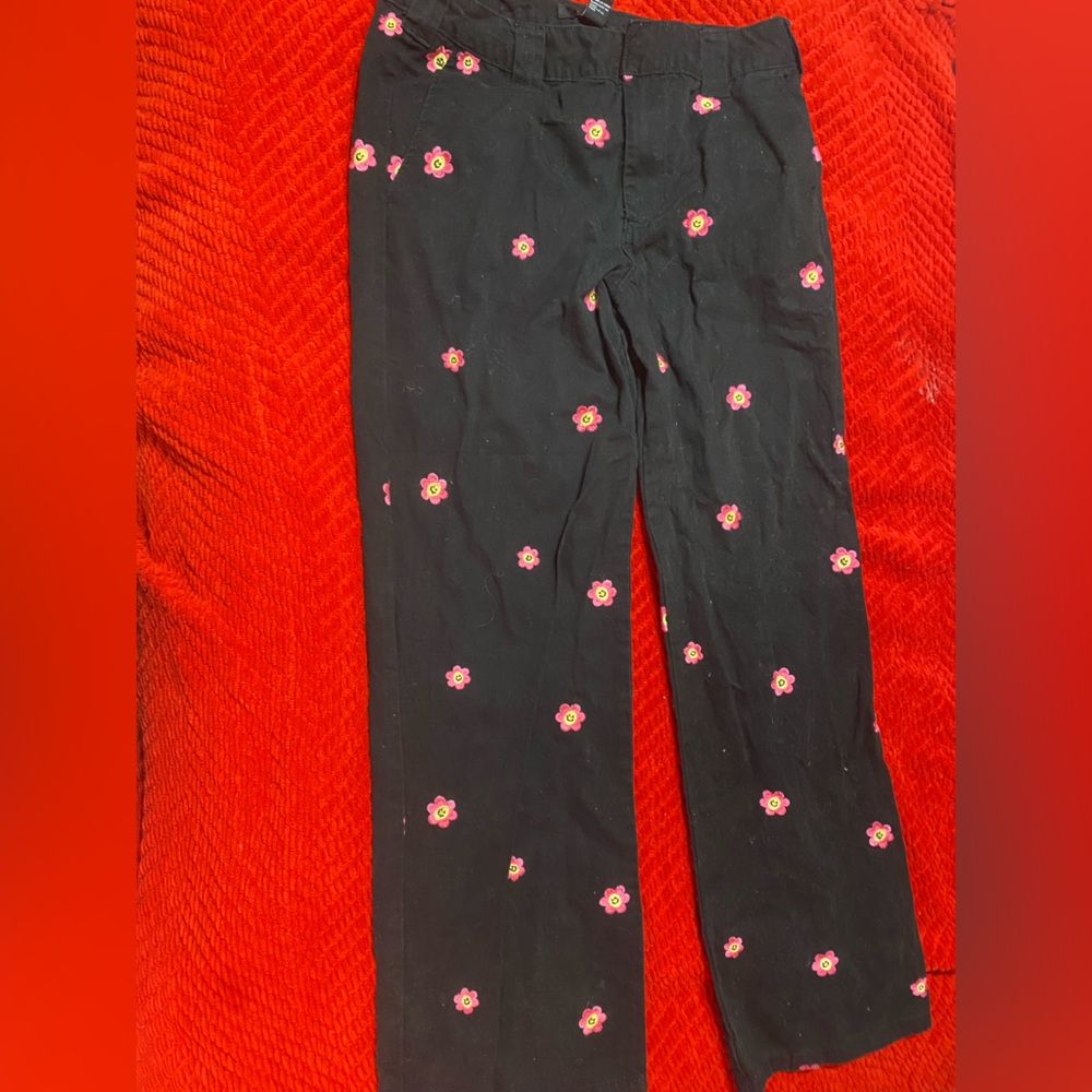 Forever 21 graphic flower pants